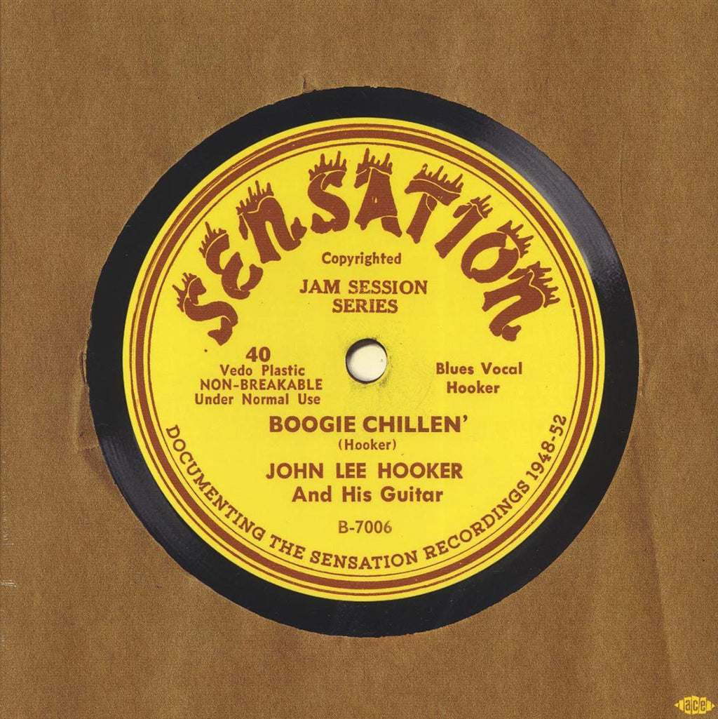 John Lee Hooker - Sensation: Documenting The Sensation Recordings, 1948-52 (mono) (180g) (remastered) vinyl LP front cover