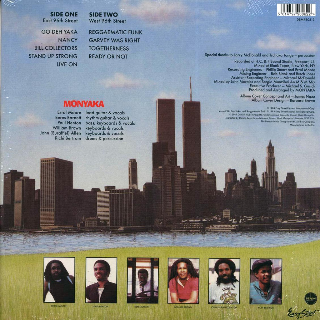 Monyaka - Reggaenomics (180g) vinyl LP back cover
