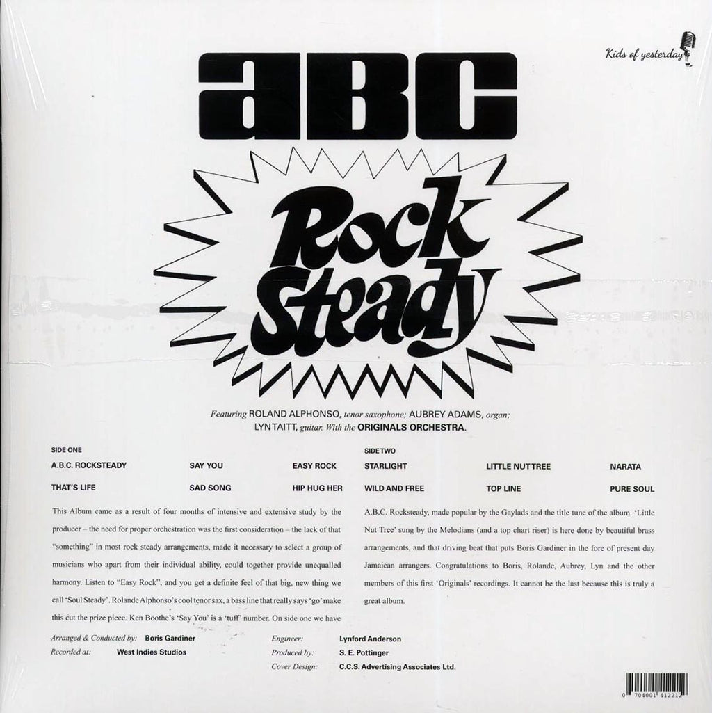 Roland Alphonso, Lynn Taitt - ABC Rocksteady vinyl LP back cover