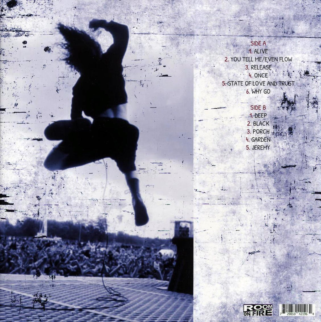 Pearl Jam - Deep Live In Chicago, March 28, 1992 vinyl LP back cover