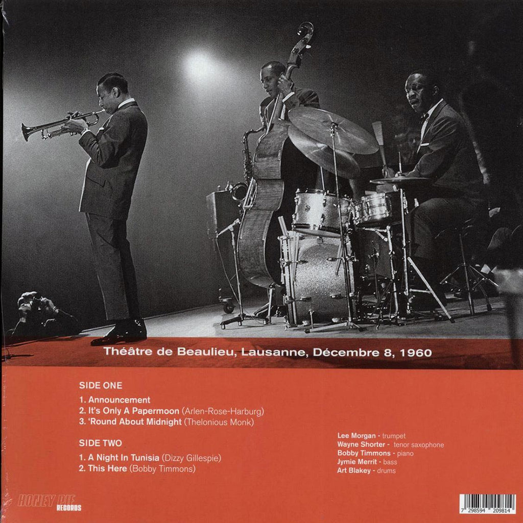 Art Blakey & The Jazz Messengers - The Second Set Lausanne 1960 vinyl LP back cover
