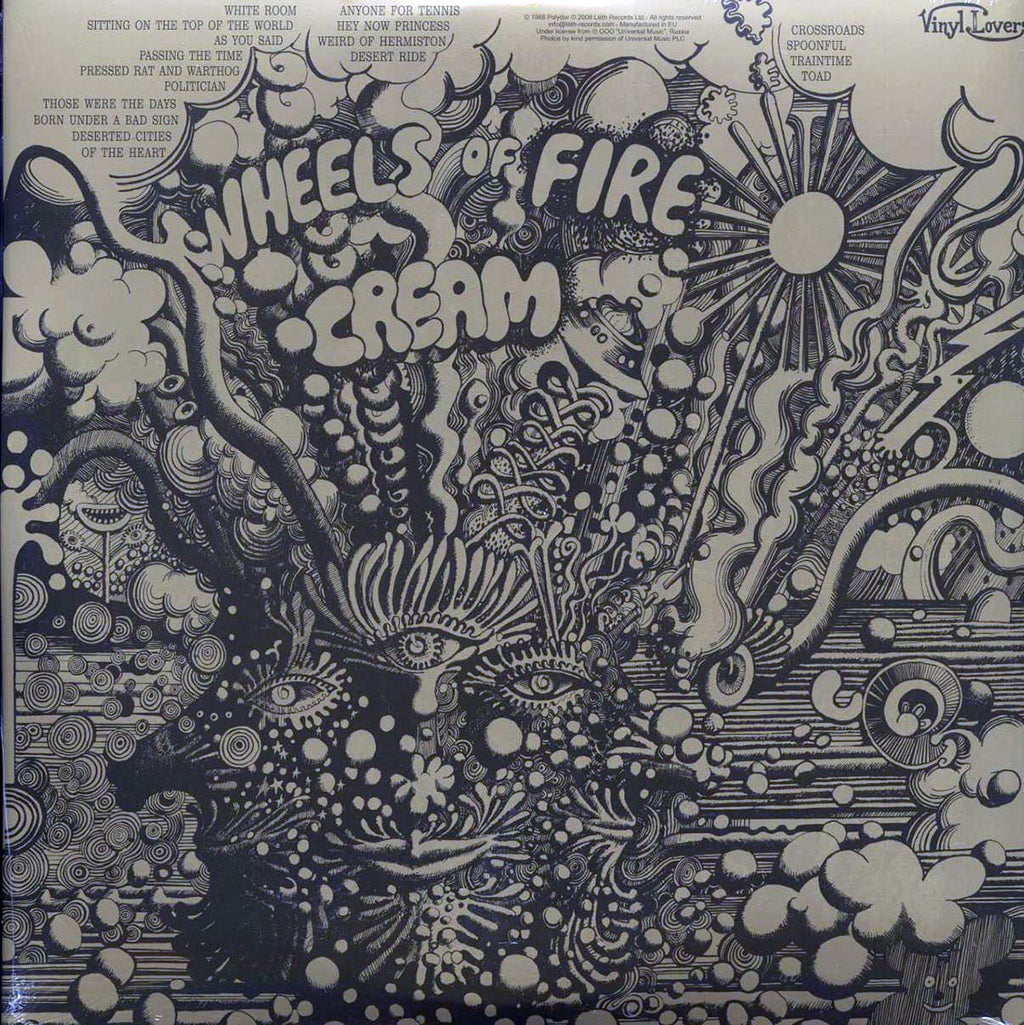 Cream - Wheels Of Fire (2xLP) (180g) vinyl LP back cover