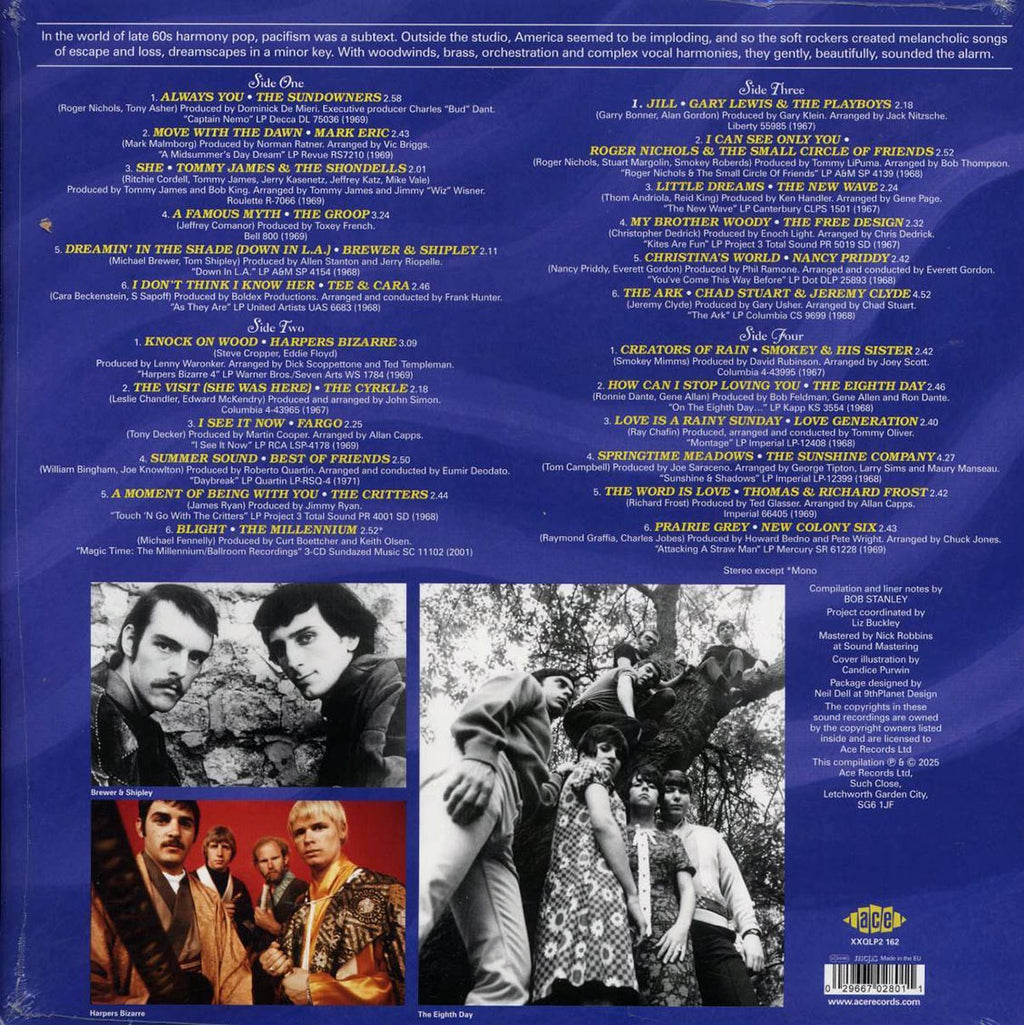 The Sundowners, The Free Design, Gary Lewis & The Playboys, Etc. - Safe In My Garden: American Pop In The Shadows 1967-1972 (2xLP) vinyl LP back cover