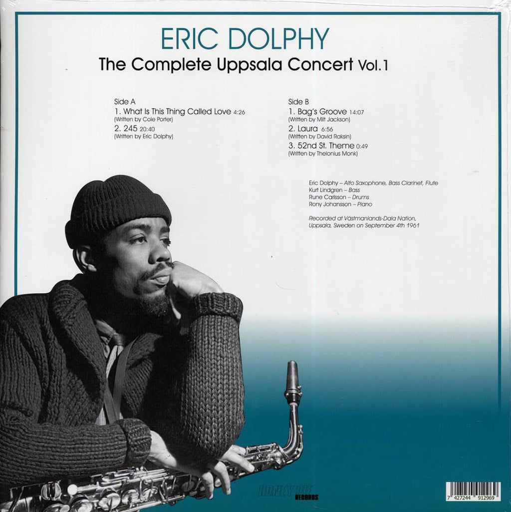 Eric Dolphy - The Complete Uppsala Concert Volume 1 vinyl LP back cover