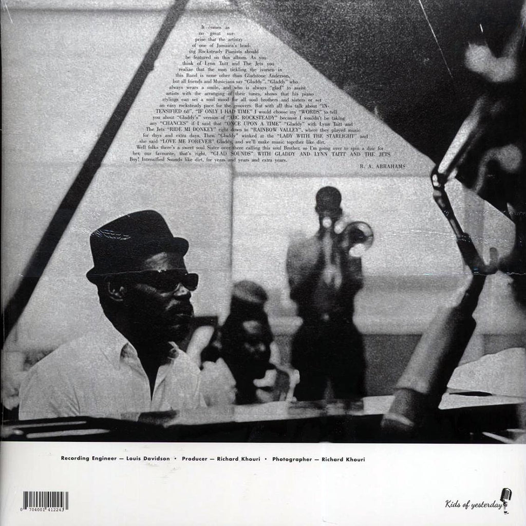 Gladstone Anderson, Lynn Taitt & The Jets - Glad Sounds: Rock Steady vinyl LP back cover