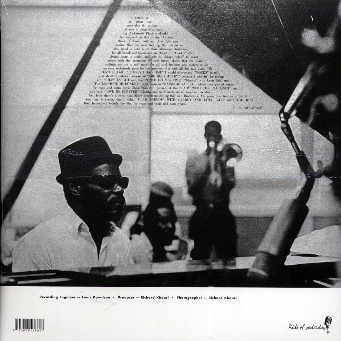 Gladstone Anderson, Lynn Taitt & The Jets - Glad Sounds: Rock Steady vinyl LP back cover