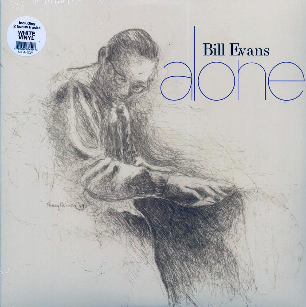 Bill Evans - Alone (+2 bonus tracks) (white vinyl) vinyl LP front cover