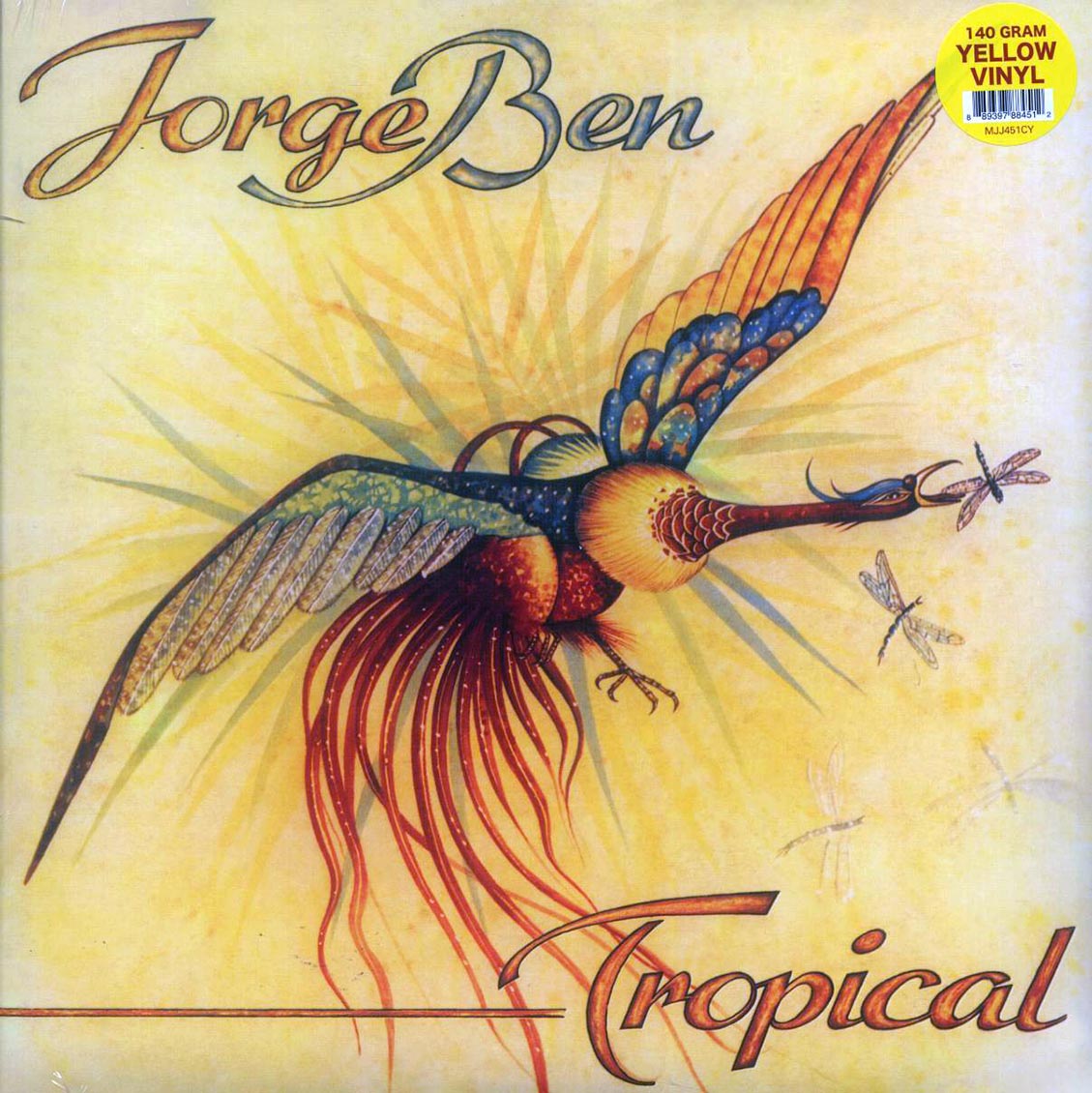 Jorge Ben - Tropical (yellow vinyl) vinyl LP front cover