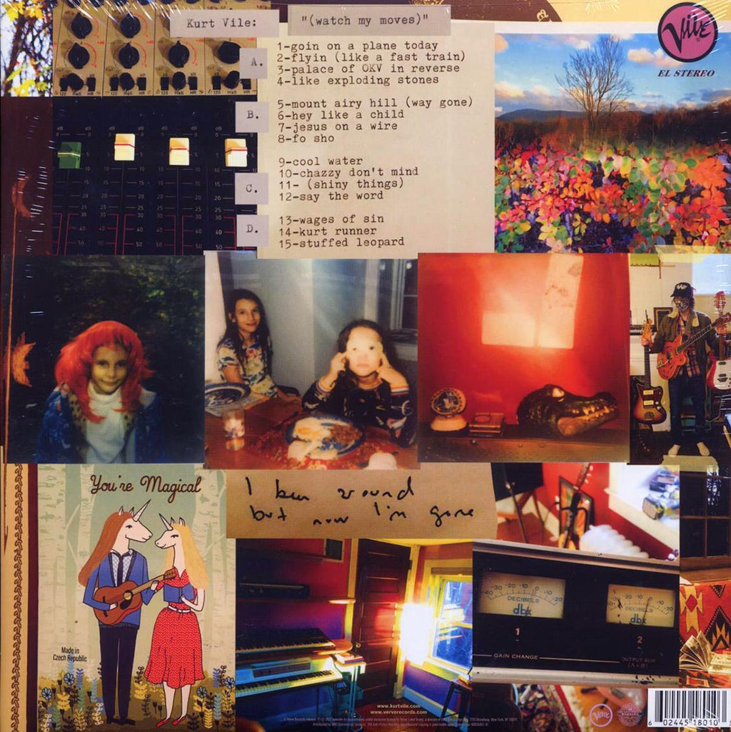 Kurt Vile - Watch My Moves (2xLP) vinyl LP back cover