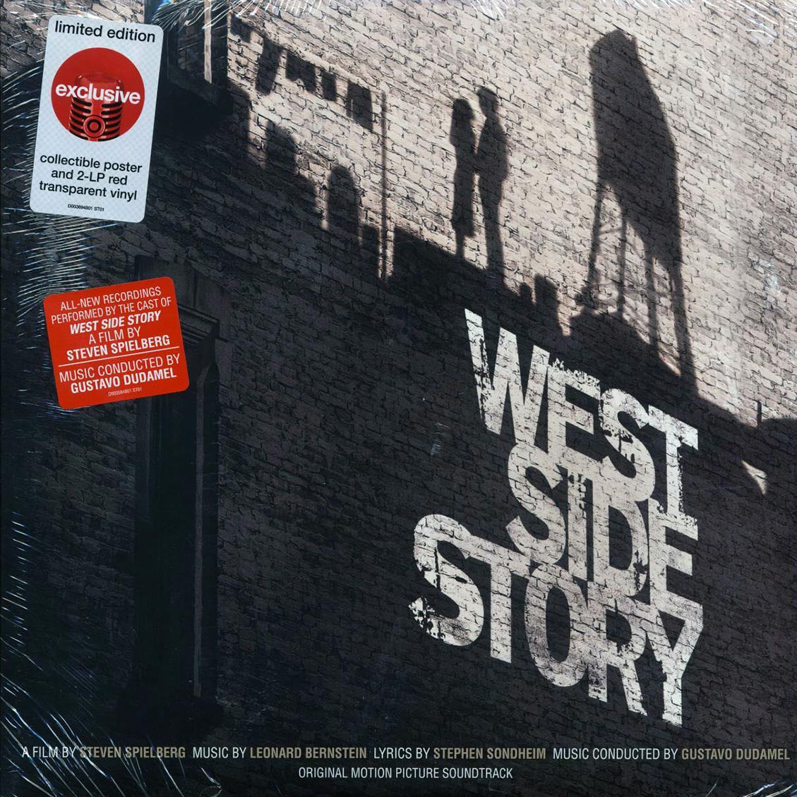 Leonard Bernstein, Gustavo Dudamel - West Side Story: Original Motion Picture Soundtrack (ltd. ed.) (2xLP) (red vinyl) vinyl LP front cover