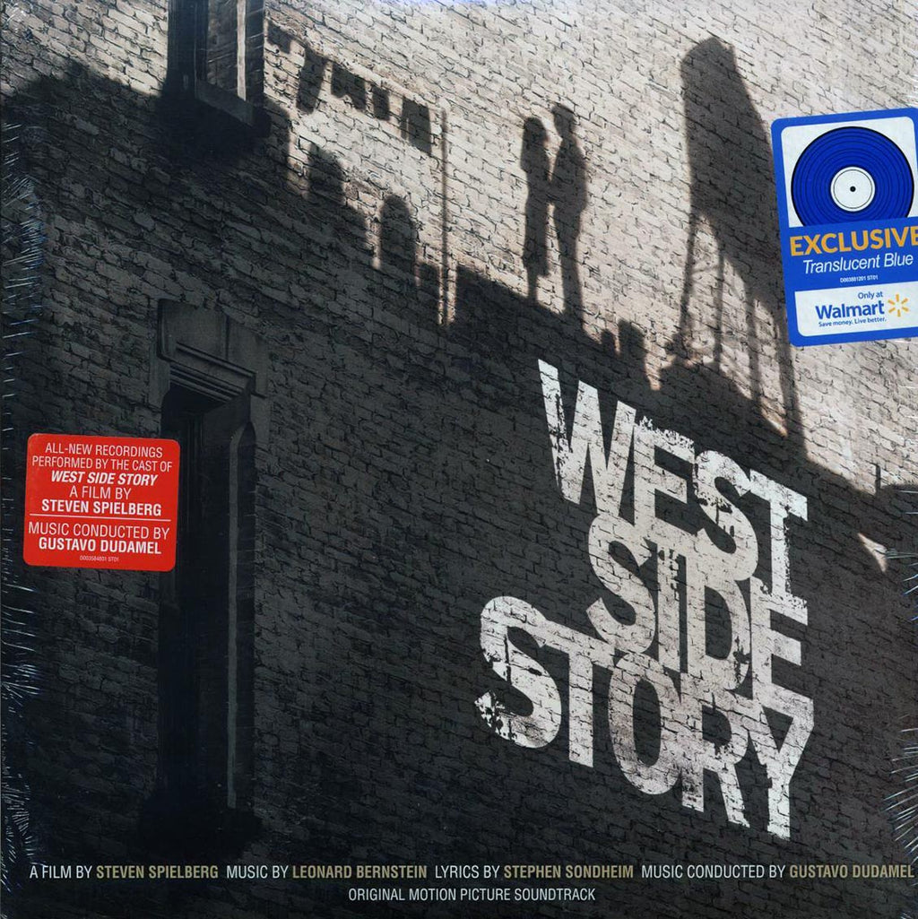 Leonard Bernstein, Gustavo Dudamel - West Side Story: Original Motion Picture Soundtrack (2xLP) (blue vinyl) vinyl LP front cover