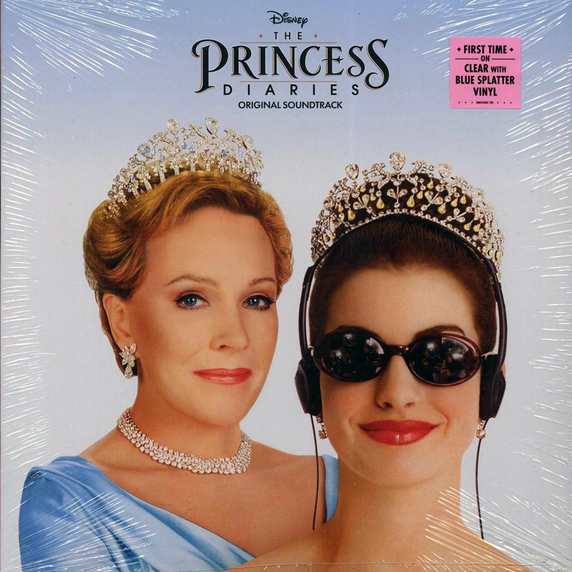 Mandy Moore, Backstreet Boys, Krystal Harris, Etc. - The Pricess Diaries: Original Soundtrack (2xLP) (clear/blue splatter vinyl) vinyl LP front cover