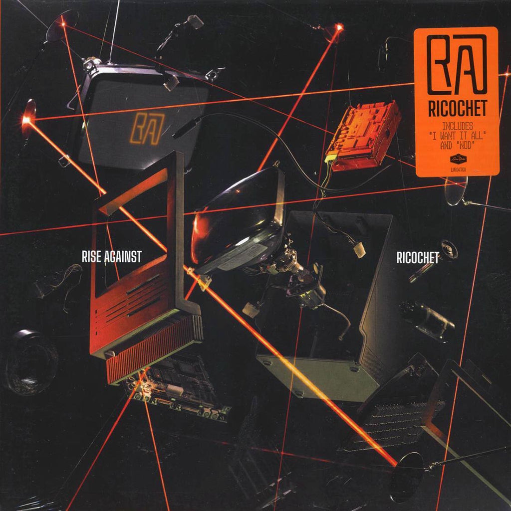 Rise Against - Ricochet (ltd. 500 copies made) (orange smoke vinyl) vinyl LP front cover