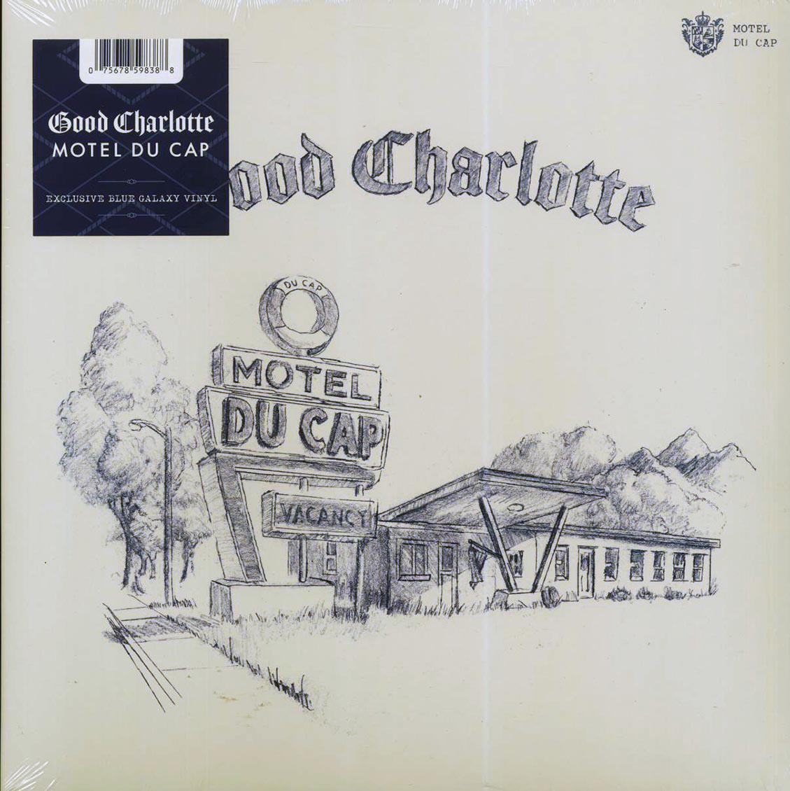 Good Charlotte - Motel Du Cap (blue galaxy vinyl) vinyl LP front cover