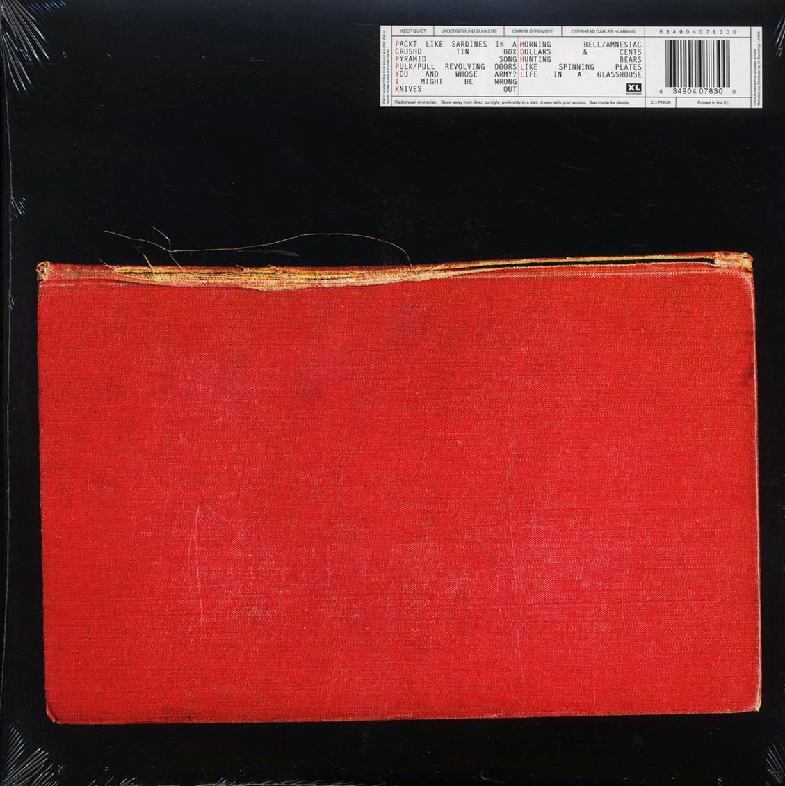 Radiohead - Amnesiac (2xLP) (180g) vinyl LP back cover