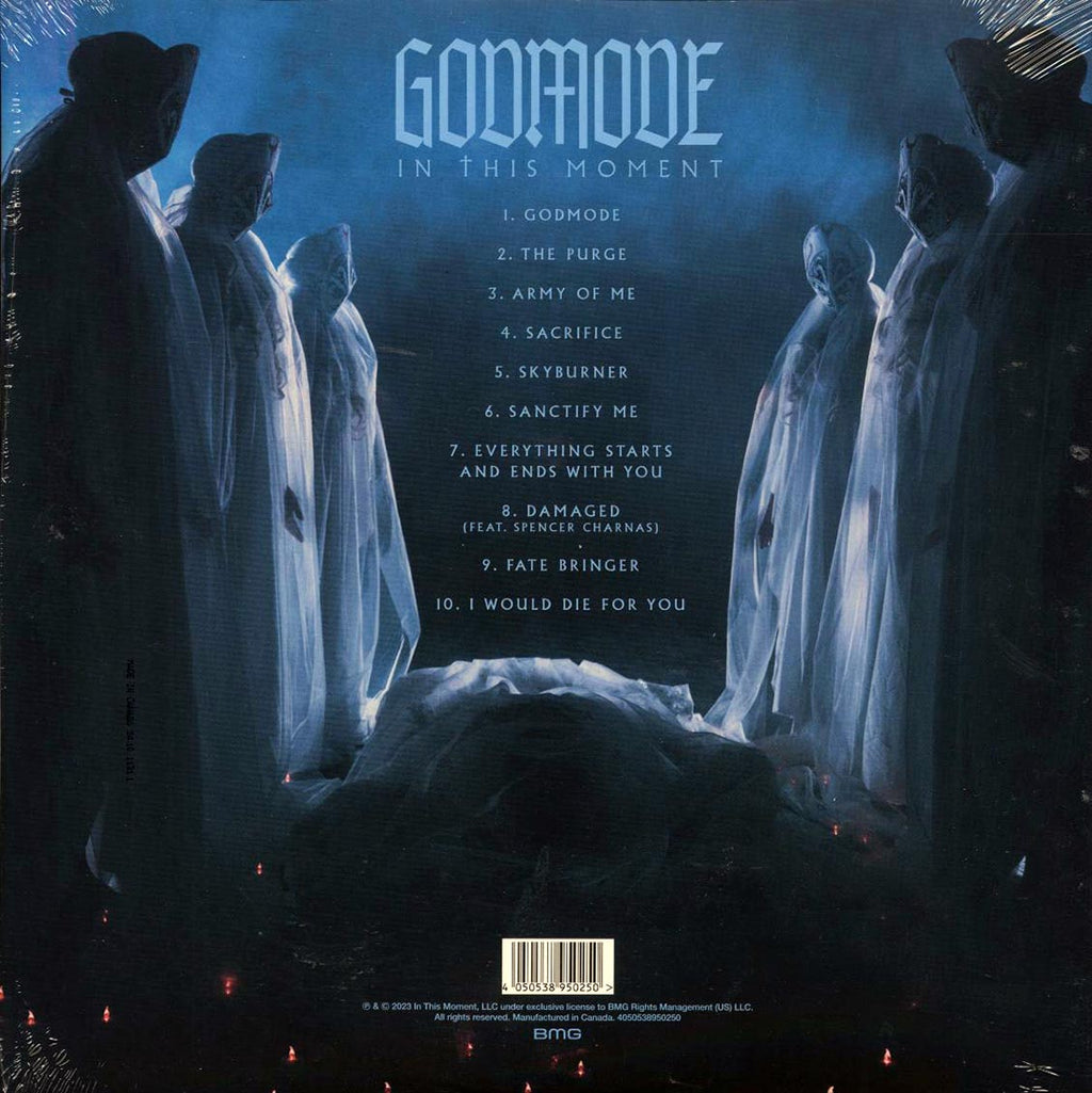 In This Moment - Godmode (ltd. ed.) (blue vinyl) vinyl LP back cover