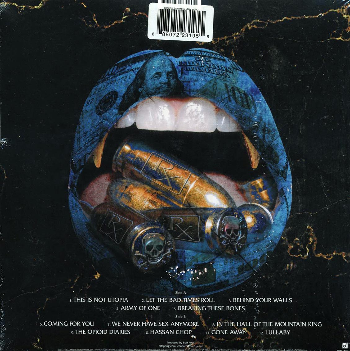 The Offspring - Let The Bad Times Roll (ltd. 500 copies made) (violet vinyl) vinyl LP back cover