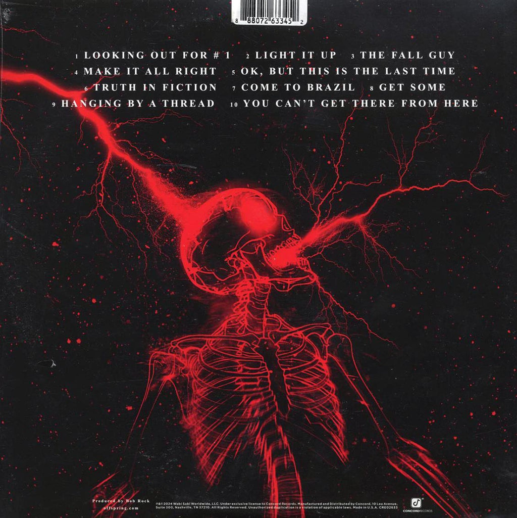 The Offspring - Supercharged (ltd. ed.) (bleach vinyl) vinyl LP back cover