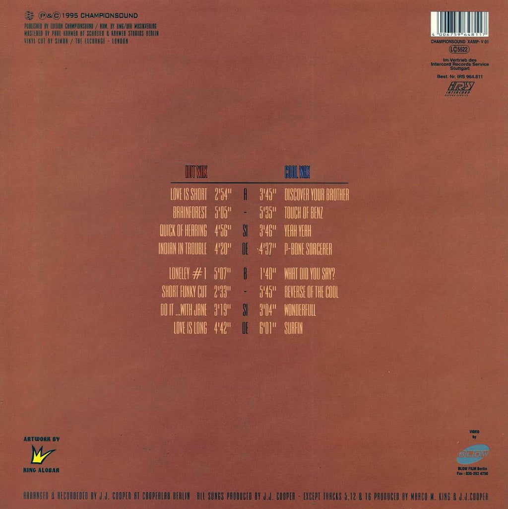 JJ Cooper - The Hot & Cool Extravaganza (2xLP) vinyl LP back cover
