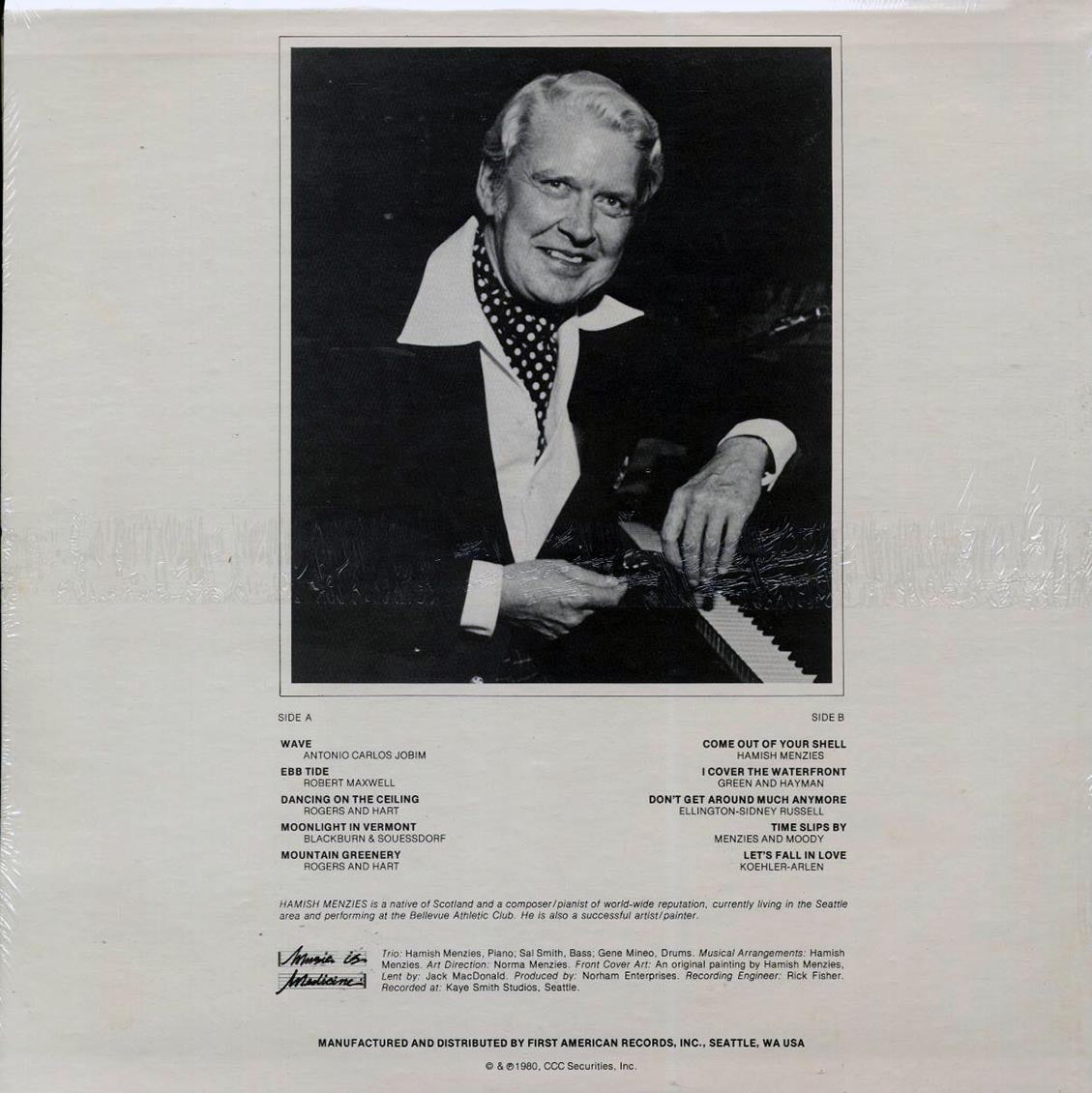 Hamish Menzies - Jazz Tracks (1980 FIRST PRESS) (orig. press) vinyl LP back cover