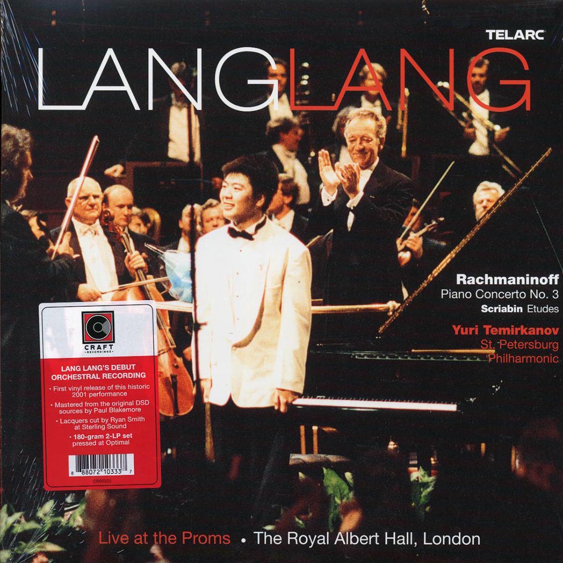 Lang Lang - Rachmaninoff Piano Concerto No. 3 (2xLP) (180g) vinyl LP front cover