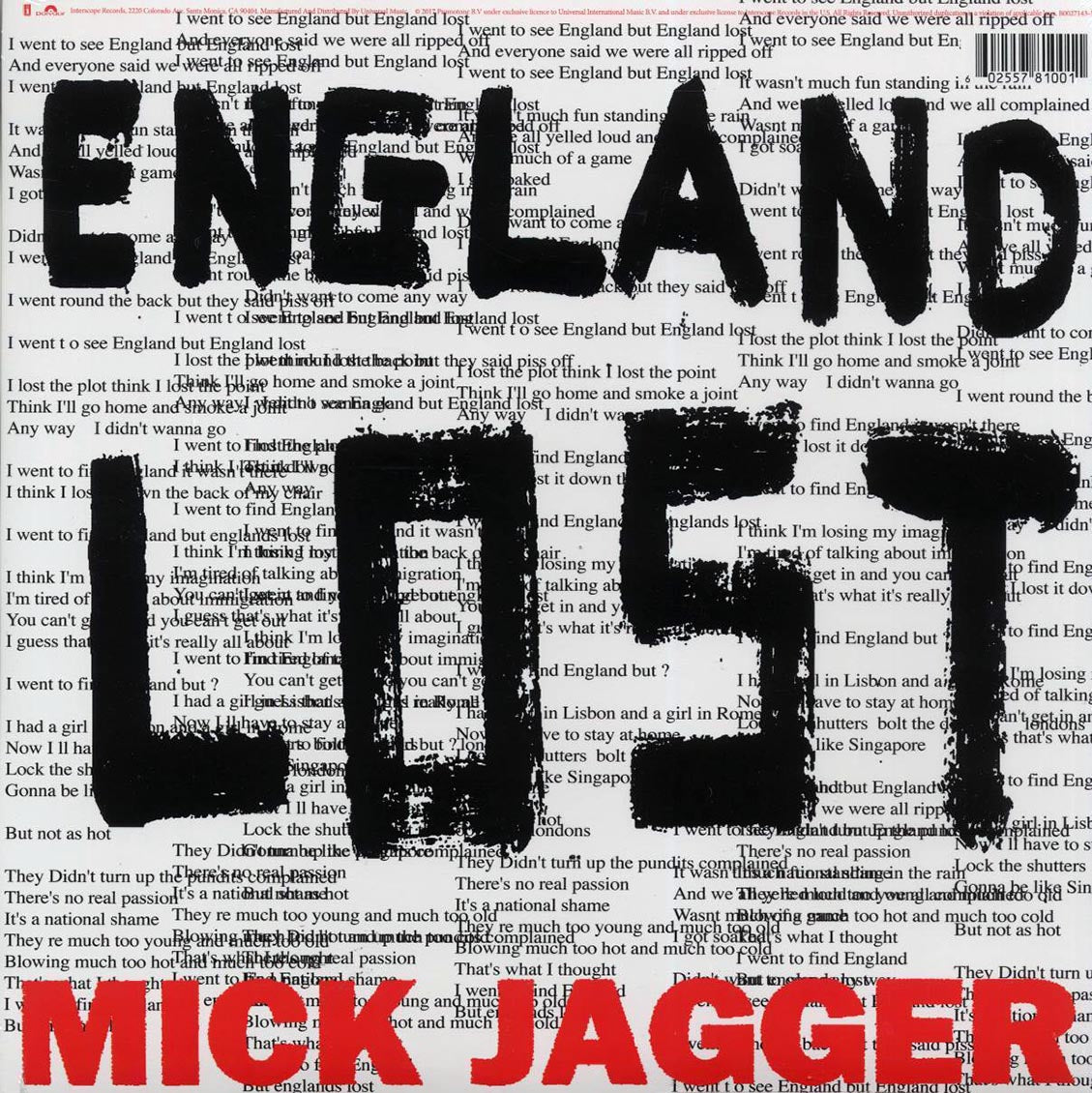 Mick Jagger - Gotta Get A Grip, England Lost vinyl LP back cover
