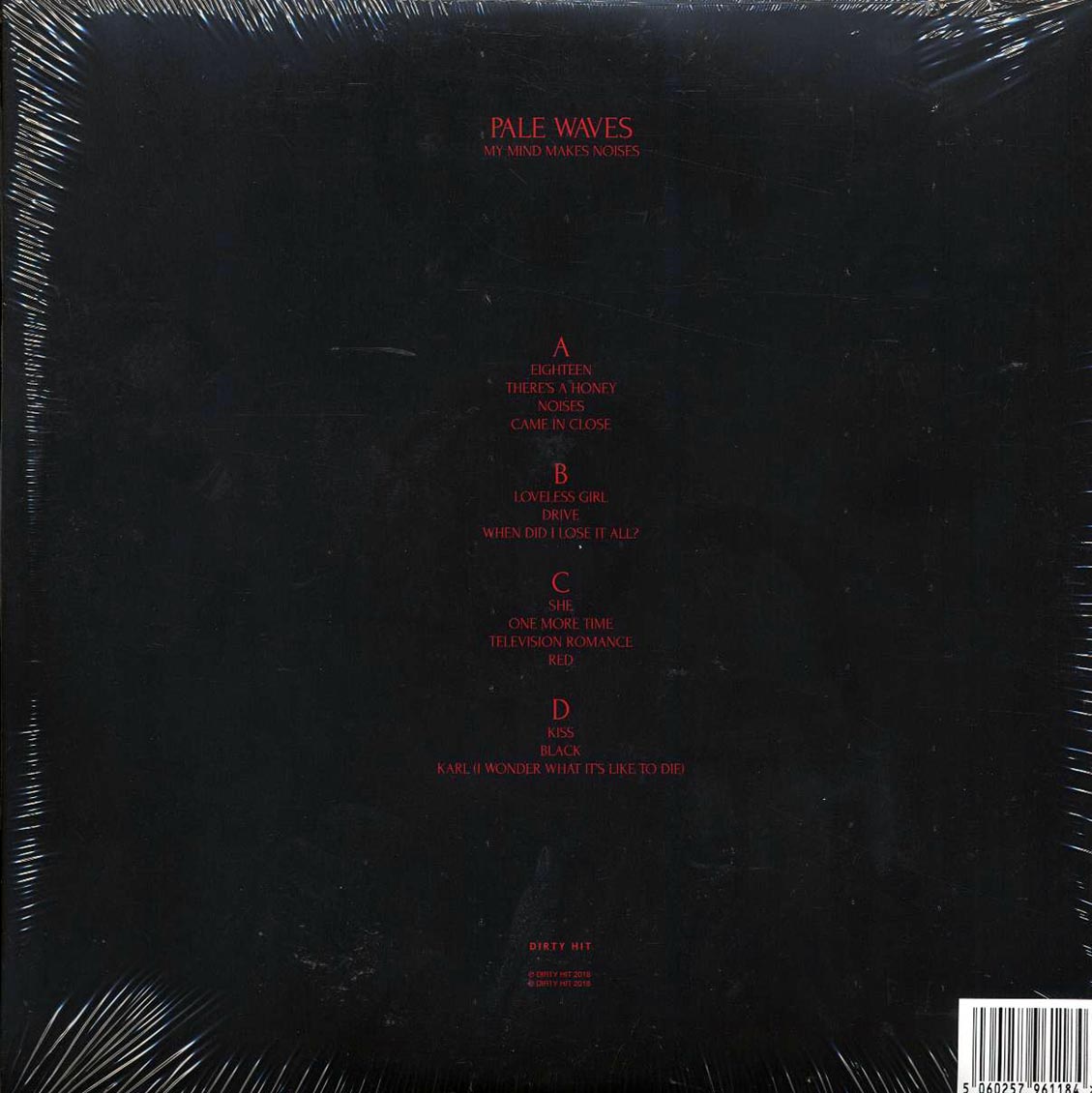 Pale Waves - My Mind Makes Noises (2xLP) (180g) vinyl LP back cover