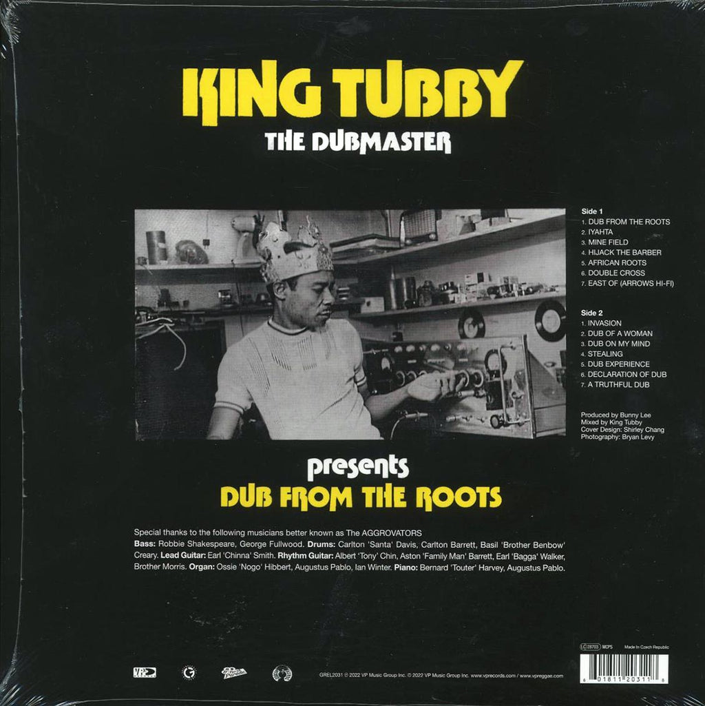 King Tubby - Dub From The Roots (The Dubmaster Presents) vinyl LP back cover