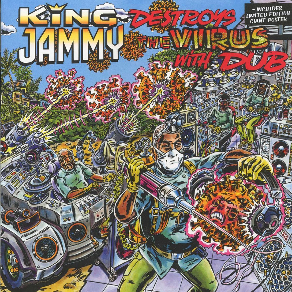King Jammy - King Jammy Destroys The Virus With Dub vinyl LP front cover