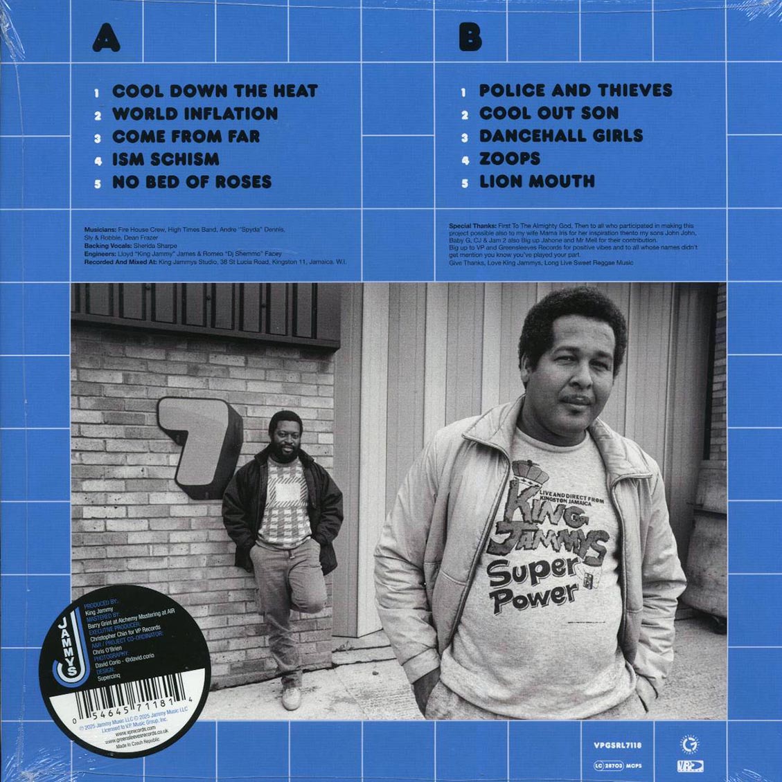 Junior Murvin - Cool Down The Heat vinyl LP back cover