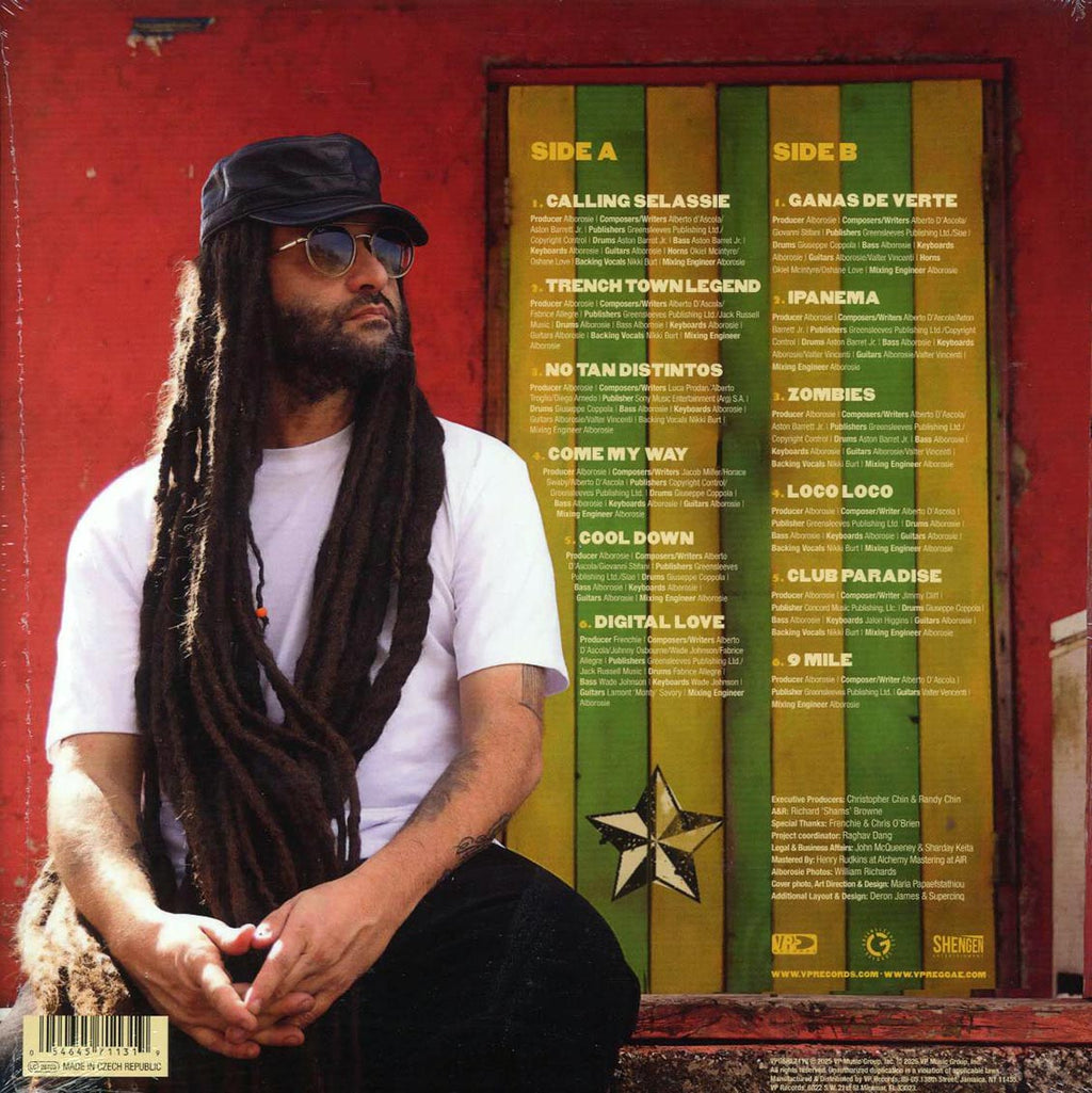 Alborosie - Nine Mile vinyl LP back cover