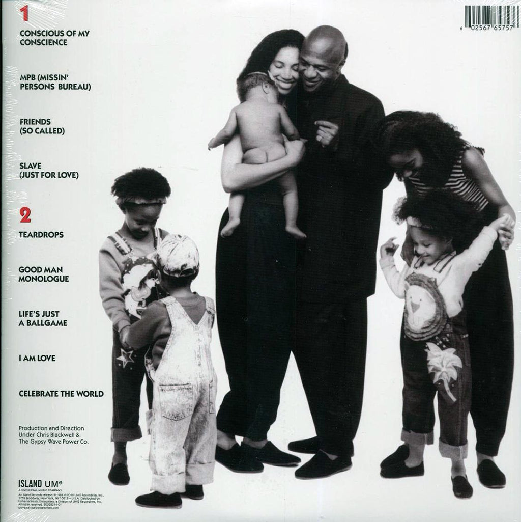 Womack & Womack - Conscience vinyl LP back cover