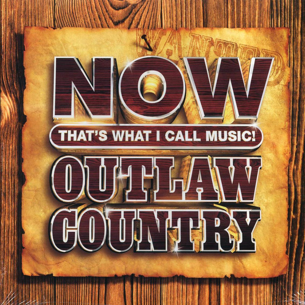 Chris Stapleton, Jamey Johnson, The Charlie Daniels Band, Johnny Cash, Merle Haggard, Etc. - Now That's What I Call Outlaw Country (2xLP) (maroon vinyl) vinyl LP front cover
