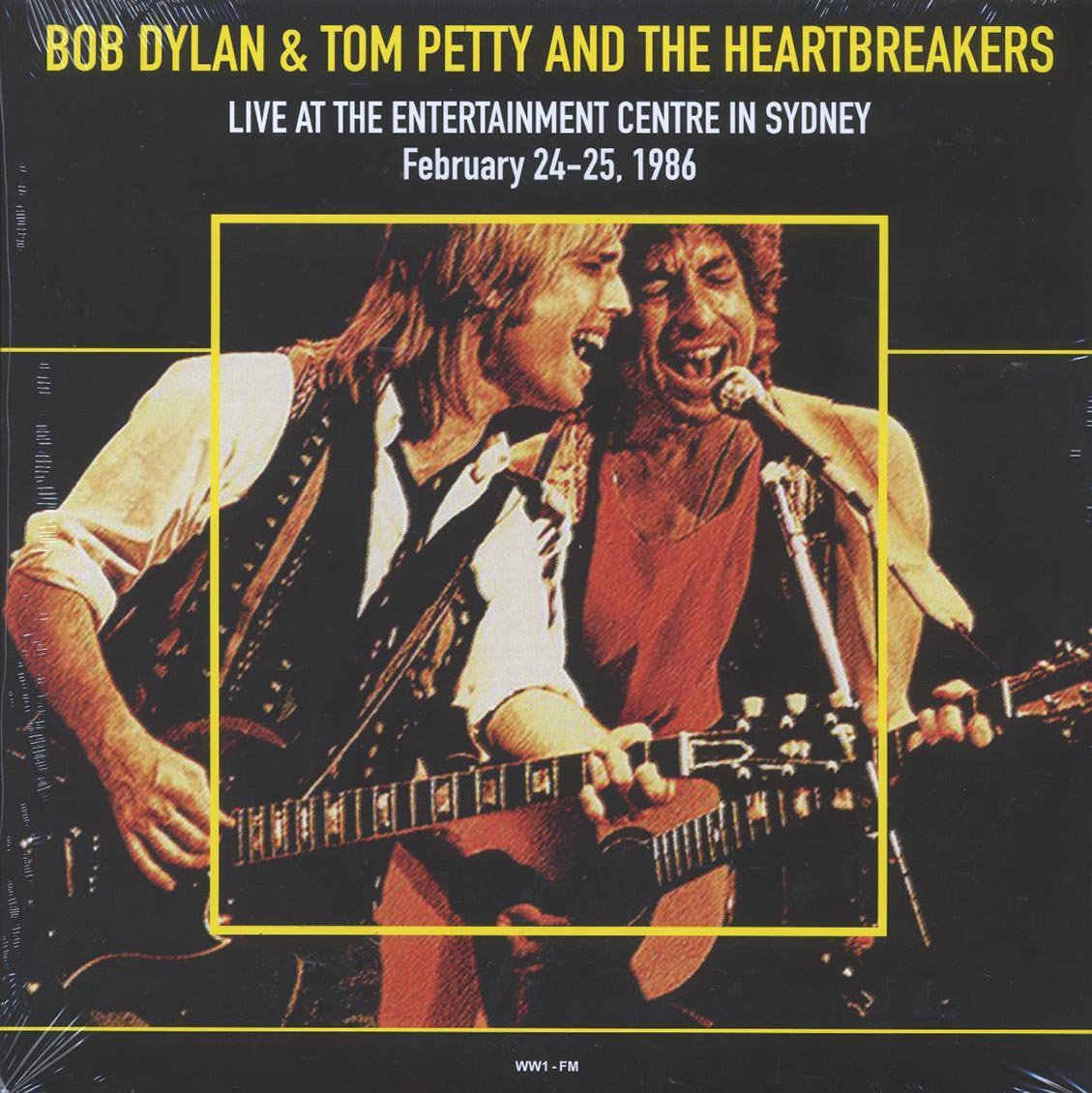 Bob Dylan, Tom Petty & The Heartbreakers - Live At The Entertainment Centre In Sydney February 24-25, 1986 (2xLP) vinyl LP front cover