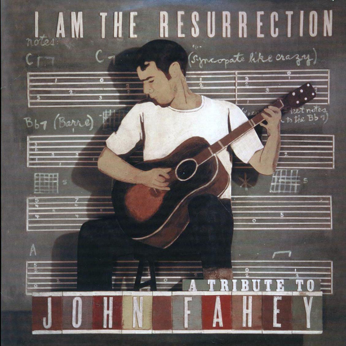 Sufjan Stevens, Fruit Bats, Pelt, Calexico, Etc. - I Am The Resurrection: A Tribute To John Fahey (RSD 2013) (ltd. ed.) (2xLP) (green vinyl) vinyl LP front cover