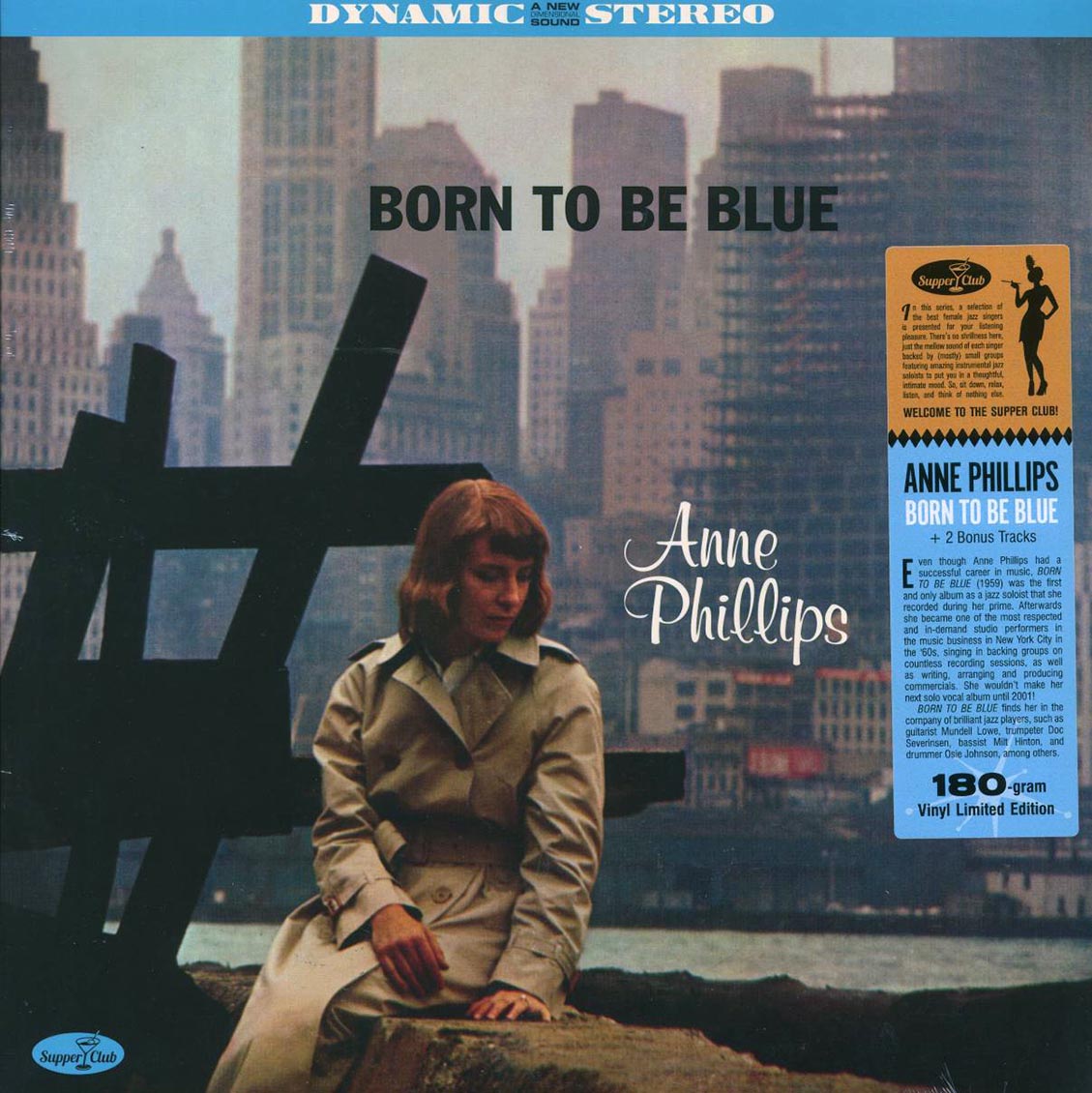 Anne Phillips - Born To Be Blue (+2 bonus tracks) (ltd. ed.) (180g) vinyl LP front cover
