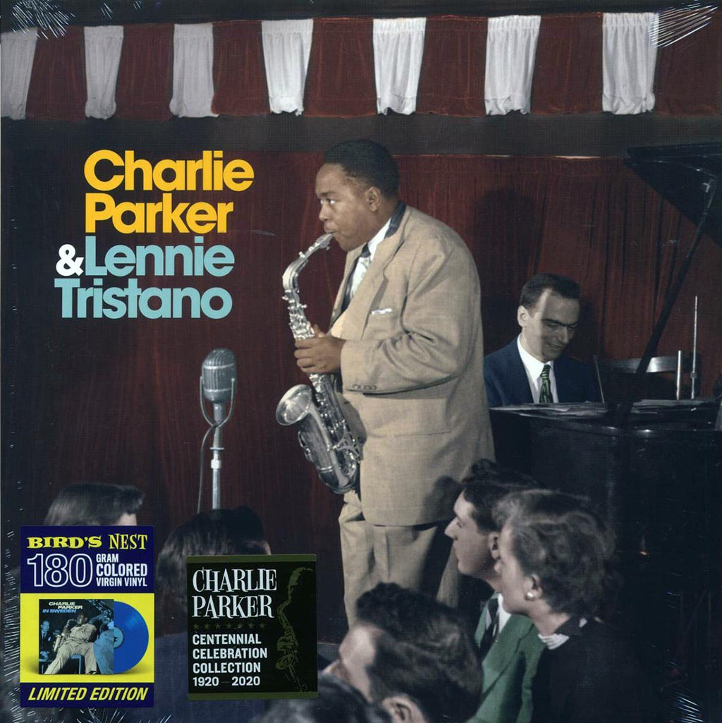 Charlie Parker, Lennie Tristano - Charlie Parker & Lennie Tristano (ltd. ed.) (180g) (blue vinyl) vinyl LP front cover