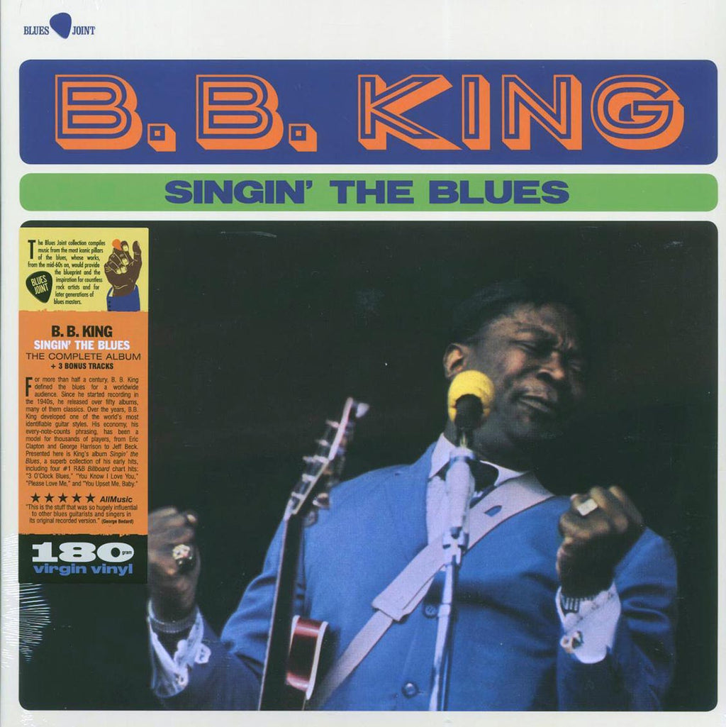 BB King - Singin' The Blues (+3 bonus tracks) (ltd. ed.) (180g) vinyl LP front cover