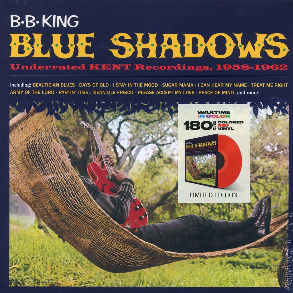 BB King - Blue Shadows: Underrated Kent Recordings 1958-1962 (ltd. ed.) (180g) (red vinyl) vinyl LP front cover