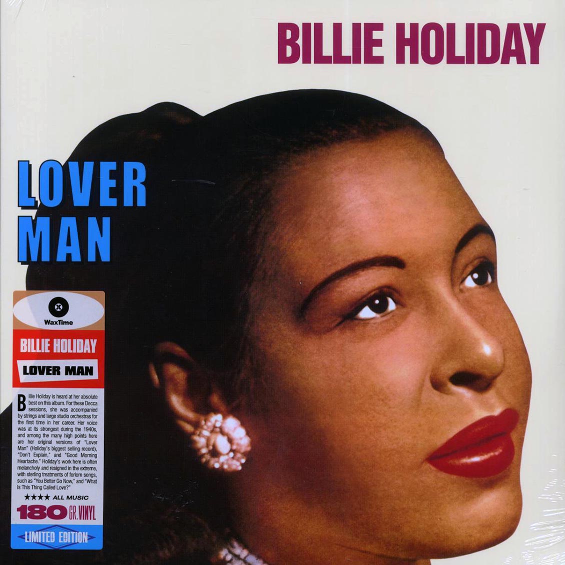 Billie Holiday - Lover Man (ltd. ed.) (180g) vinyl LP front cover