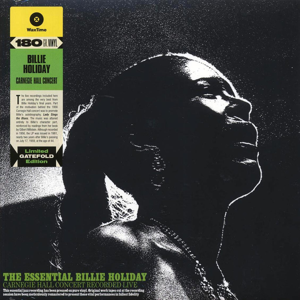 Billie Holiday - The Essential Billie Holiday: Carnegie Hall Concert Recorded Live (ltd. ed.) (180g) vinyl LP front cover