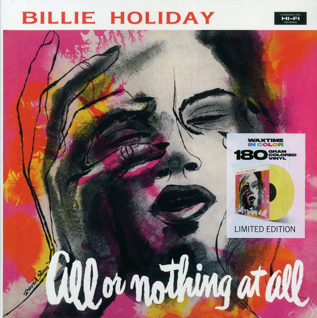 Billie Holiday - All Or Nothing At All (ltd. ed.) (180g) (yellow vinyl) (incl. book) vinyl LP front cover