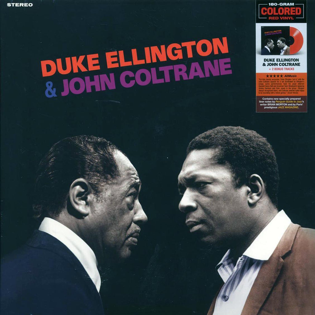 Duke Ellington, John Coltrane - Duke Ellington & John Coltrane (+2 bonus tracks) (ltd. ed.) (180g) (red vinyl) vinyl LP front cover