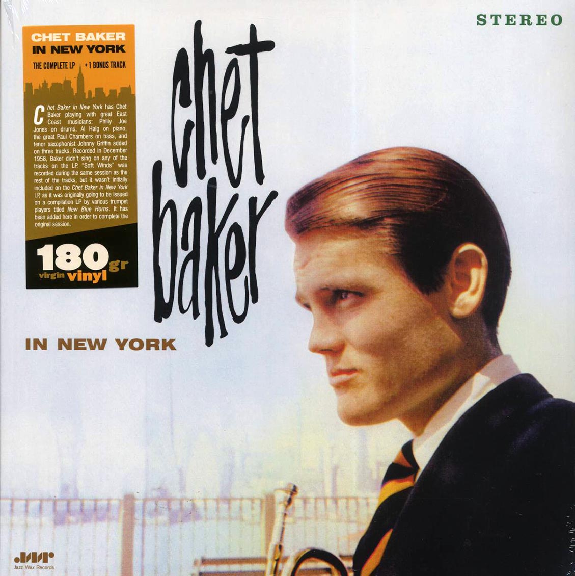 Chet Baker - In New York (+bonus track) (ltd. ed.) (180g) vinyl LP front cover