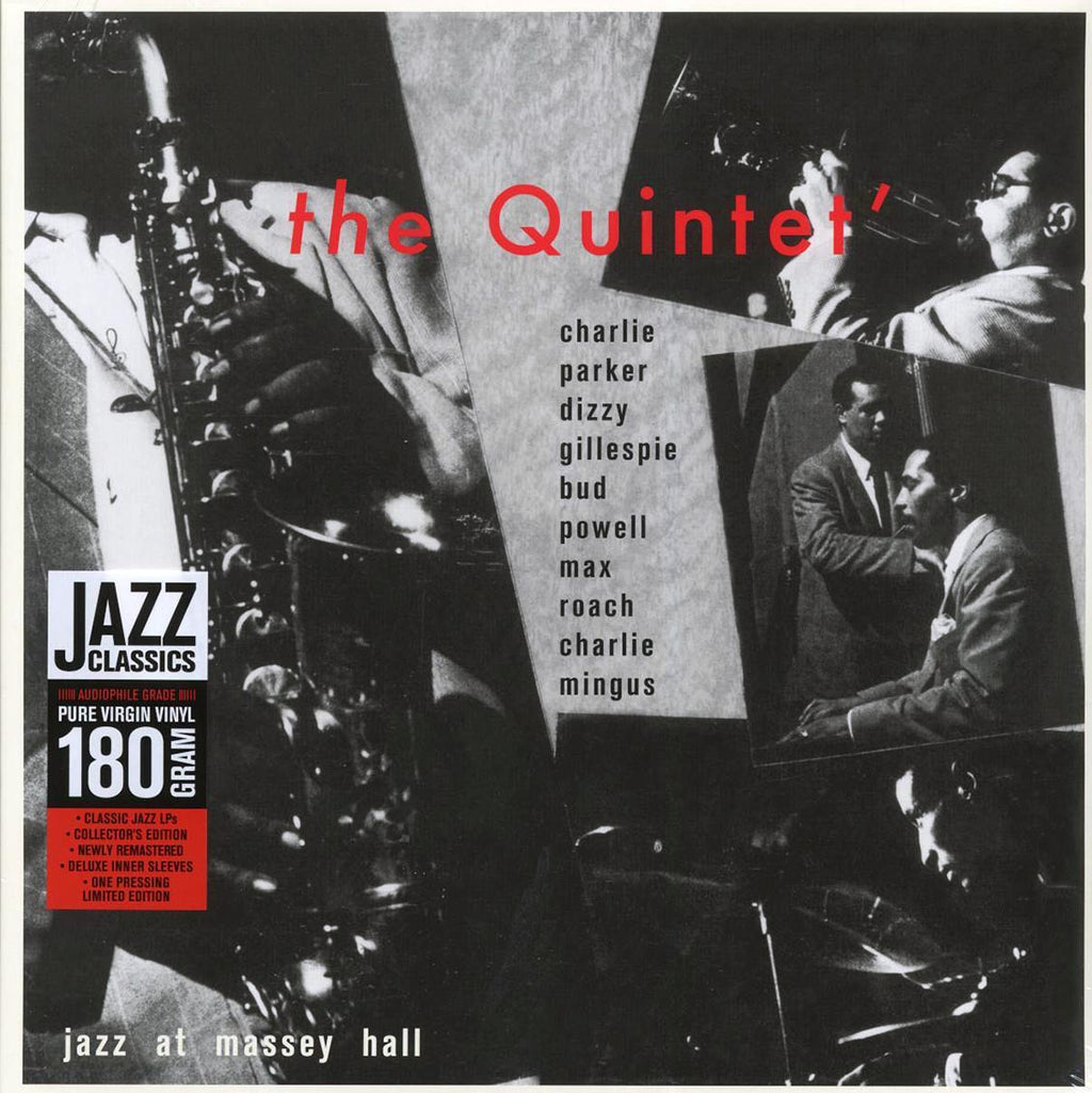 Charlie Parker, Dizzy Gillespie, Bud Powell, Charles Mingus, Max Roach - Jazz At Massey Hall (ltd. ed.) (180g) (remastered) vinyl LP front cover