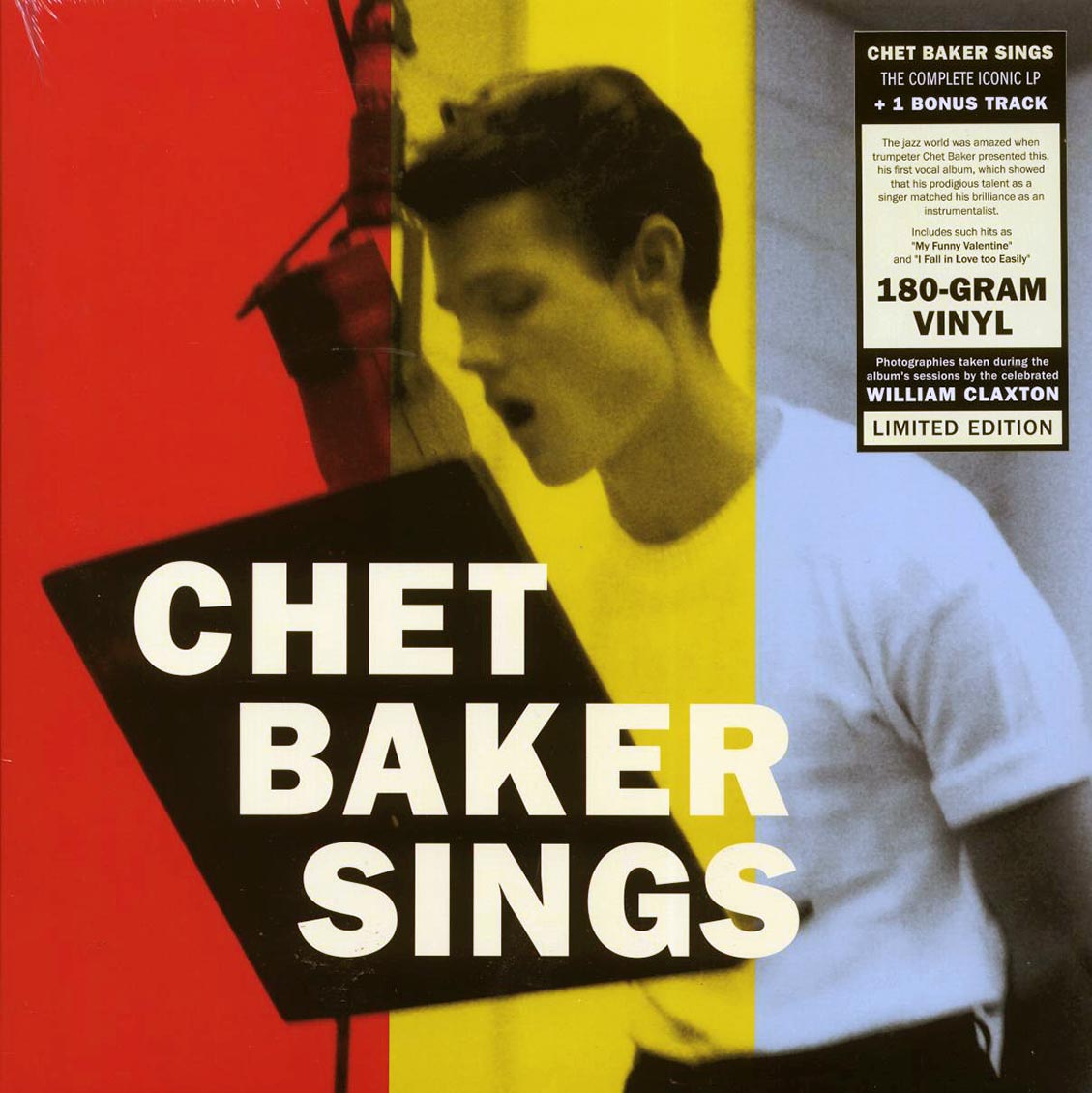 Chet Baker - Sings (+bonus track) (ltd. ed.) (180g) vinyl LP front cover