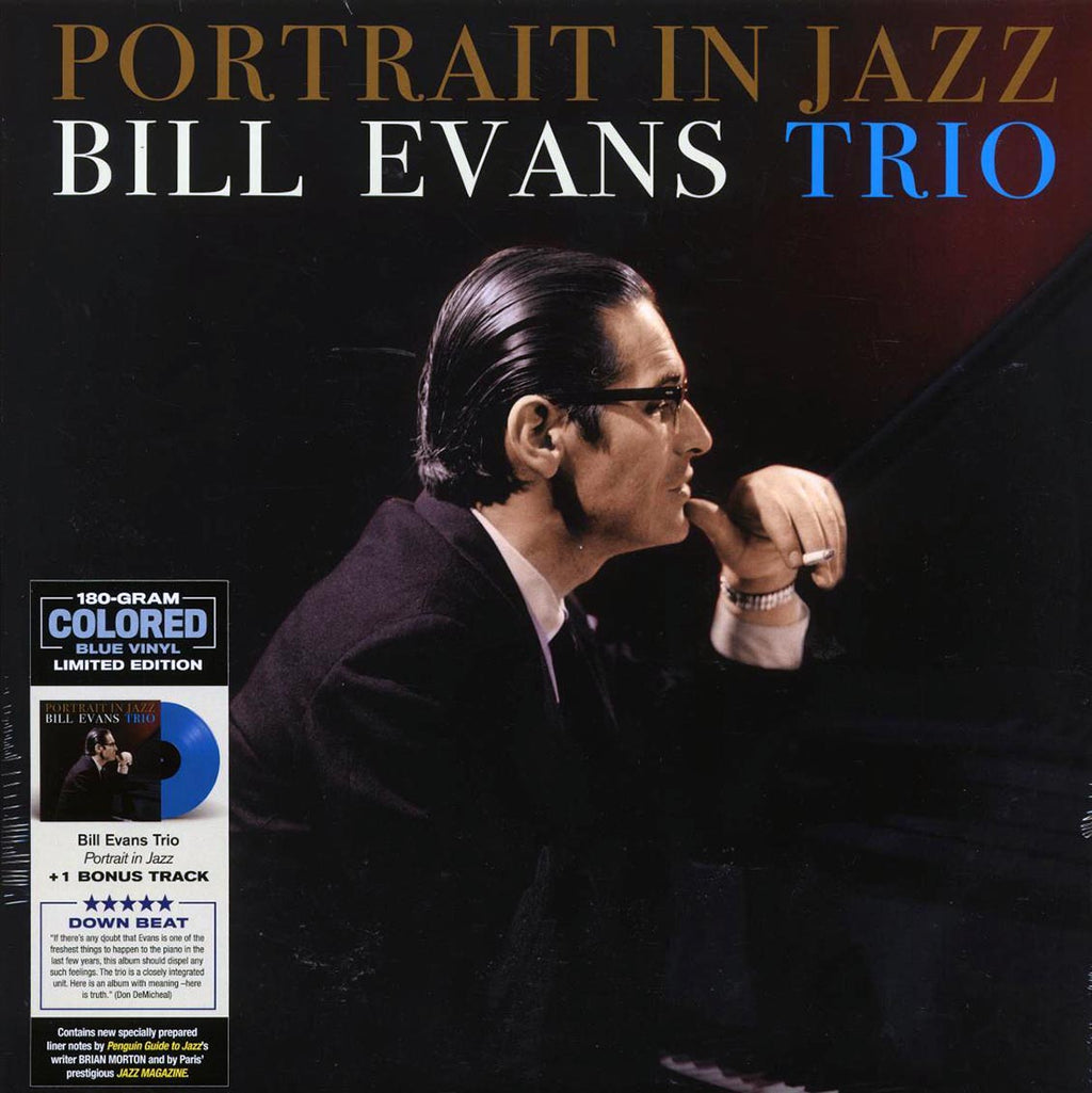 Bill Evans Trio - Portrait In Jazz (+bonus track) (ltd. ed.) (180g) (blue vinyl) vinyl LP front cover