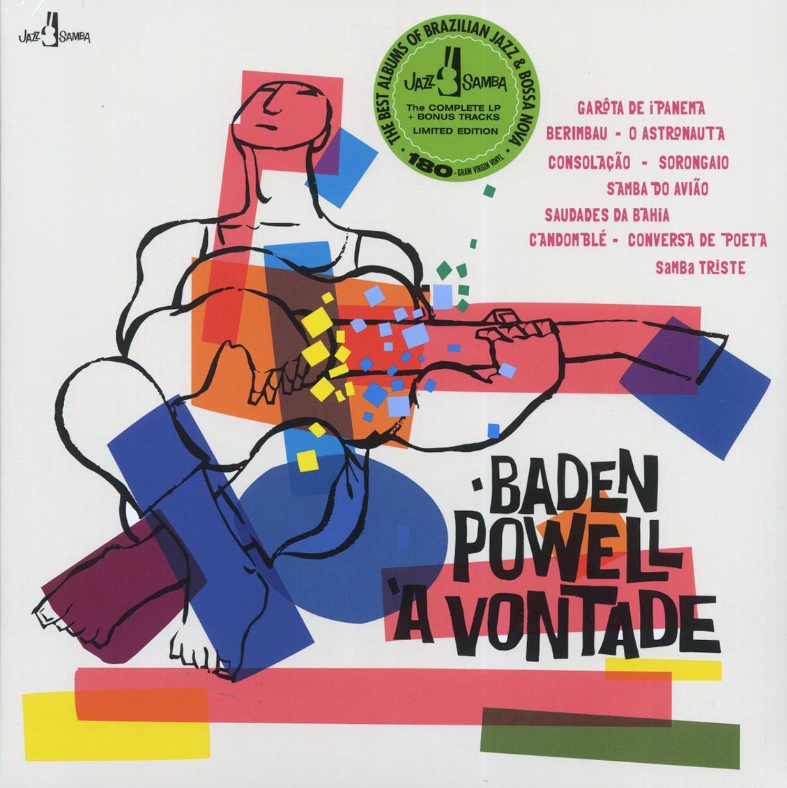 Baden Powell - À Vontade (+3 bonus tracks) (ltd. ed.) (180g) vinyl LP front cover