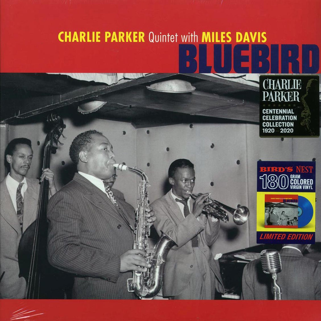Charlie Parker Quintet, Miles Davis - Bluebird (ltd. ed.) (180g) (blue vinyl) vinyl LP front cover