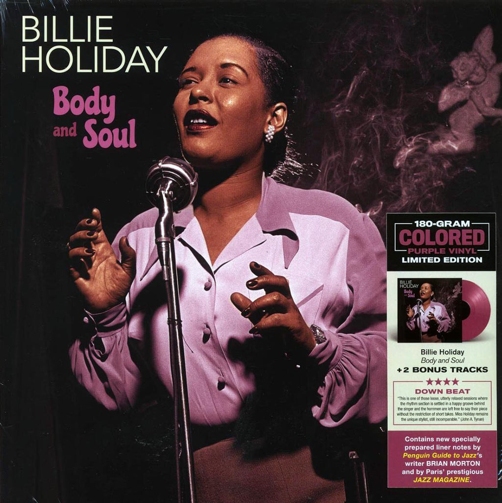 Billie Holiday - Body And Soul (+2 bonus tracks) (ltd. ed.) (180g) (purple vinyl) vinyl LP front cover